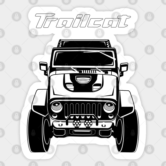 Jeep Wrangler Trailcat Sticker by V8social